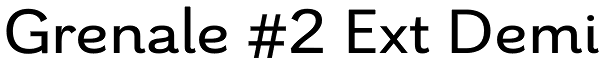 Grenale #2 Ext Demi Font
