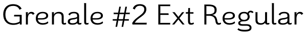 Grenale #2 Ext Regular Font