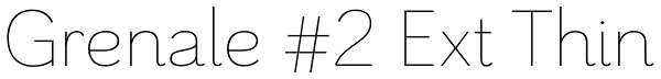 Grenale #2 Ext Thin Font