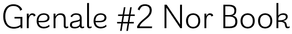 Grenale #2 Nor Book Font