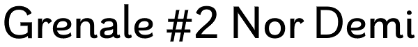 Grenale #2 Nor Demi Font