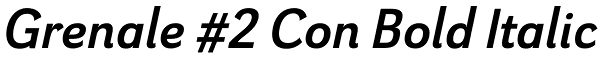 Grenale #2 Con Bold Italic Font