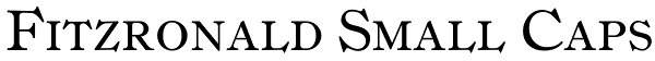 Fitzronald Small Caps Font