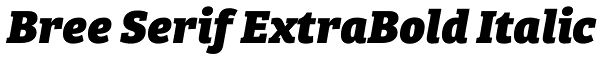 Bree Serif ExtraBold Italic Font