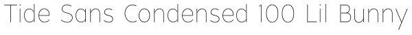 Tide Sans Condensed 100 Lil Bunny Font