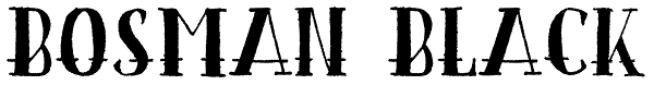 Bosman Black Font