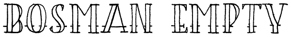 Bosman Empty Font