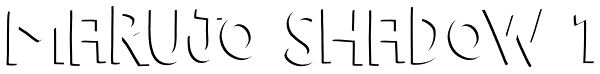 Marujo Shadow 1 Font