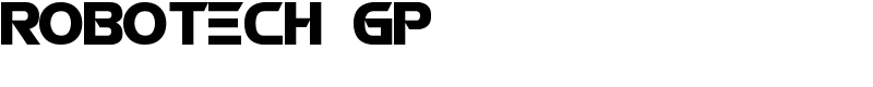 ROBOTECH GP Font