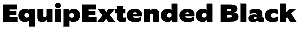 EquipExtended Black Font