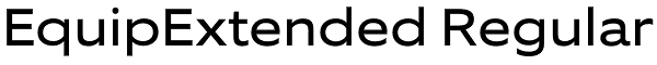 EquipExtended Regular Font