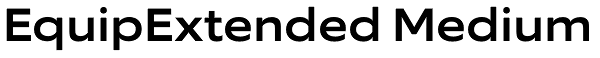 EquipExtended Medium Font