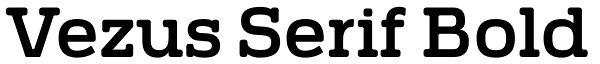 Vezus Serif Bold Font