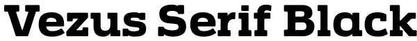 Vezus Serif Black Font