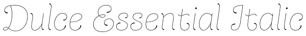 Dulce Essential Italic Font
