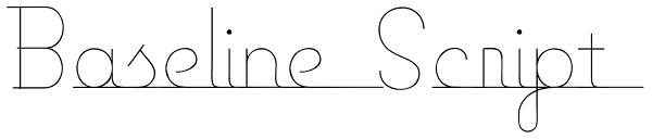 Baseline Script Font