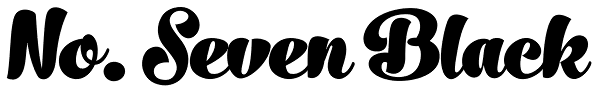 No. Seven Black Font