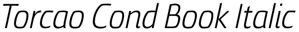 Torcao Cond Book Italic Font