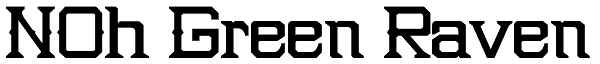 NOh Green Raven Font
